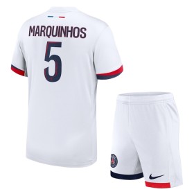 Paris Saint-Germain Marquinhos 5 Venkovní 2024-25 - Dětské Fotbalové Dresy (S/S)